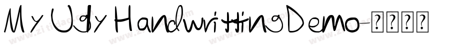 My Ugly Handwritting Demo字体转换